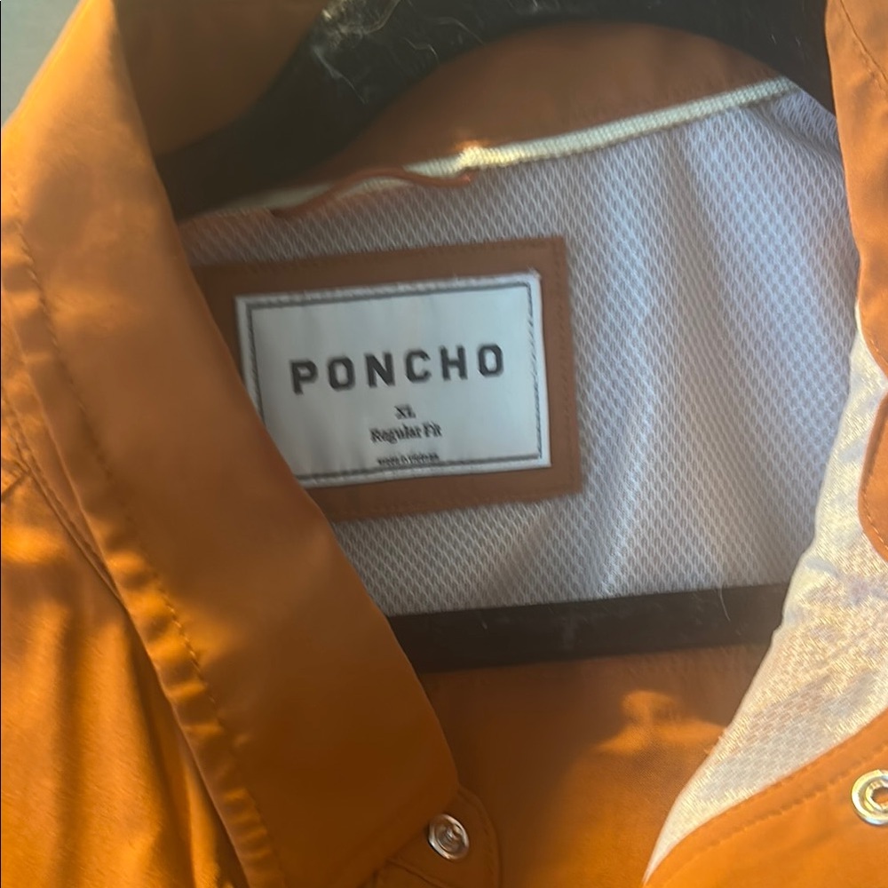 Poncho Orange shirt